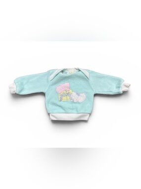 Vintage 90s Cat Appliqué Crew Neck Sweatshirt Baby Girls 6-9 Months Monkey Bars